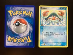2x Krabby #54/100 Crystal Guardians 2006 Regular Non-Holo Pokemon Cards LP - Image 2