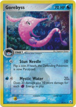 Gorebyss 18/101 EX Hidden Legends Reverse Holo Rare Stamped Pokemon Card - Image 1