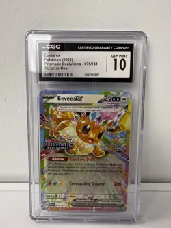 Eevee ex - (Prismatic Evolutions Stamp) 075/131 Miscellaneous Cards & Holo - Image 1