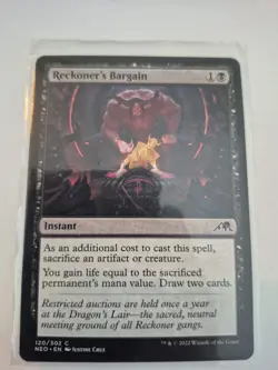 Reckoner's Bargain Kamigawa: Neon Dynasty MTG NM - Image 1