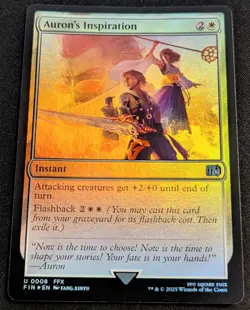 MTG - x2 Auron's Inspiration - Final Fantasy - Pack Fresh!! - Image 1