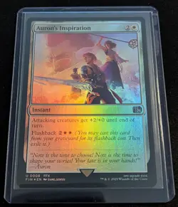MTG - x2 Auron's Inspiration - Final Fantasy - Pack Fresh!! - Image 2
