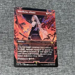 Nibelheim Aflame BORDERLESS FFVII Final Fantasy MTG FIN NM/M Non Foil - Image 1