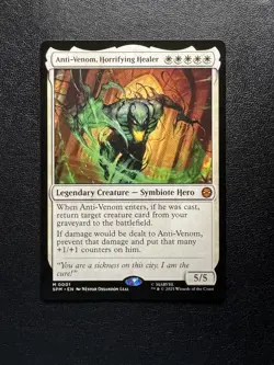 Anti-Venom, Horrifying Healer 1 MTG Marvel's Spider-Man Mythic Normal NM - Image 1