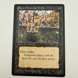 MTG Stone-Throwing Devil (Dark) Arabian Nights Regular Common - Image 1