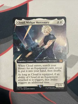 MTG Final Fantasy English Cloud, Midgar Mercenary Extended Art 0427 Non-Foil - Image 1