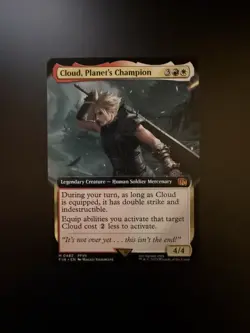 MTG Final Fantasy English Cloud, Planet's Champion Extended Art 0482 Non-Foil - Image 1