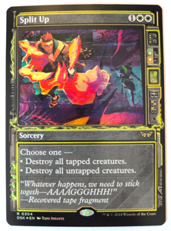 Split Up (Showcase FOIL) - 304 - Duskmourn: House of Horror MTG NM - Image 1
