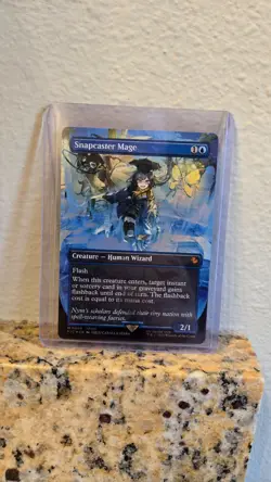 Snapcaster Mage (Borderless) (Chocobo Track Foil) Commander: Final Fantasy Foil - Image 1