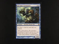 Sea Gate Loremaster HP/POOR [Zendikar] Mtg Magic Free Tracking! - Image 1