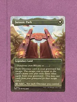 Welcome To ... Jurassic Park - Regular Rare - REX 0007 - Magic the Gathering - Image 2