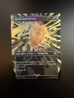 MTG Final Fantasy English Aettir and Priwen Borderless 0350 Foil - Image 1