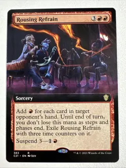 Rousing Refrain (Extended Art) Regular #383 NM/MINT Commander 2021 C21 MTG - Image 1