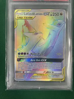 2019 Pokemon Latias & Latios GX Secret 190/181 Team Up PSA 10 - Image 3