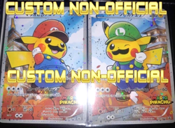 CUST0M-MADE SEE DSC 2016 Pokemon Japanese Luigi Mario Pikachu 294/XY-P 296/XY-P - Image 1