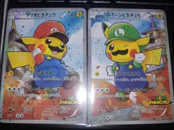CUST0M-MADE SEE DSC 2016 Pokemon Japanese Luigi Mario Pikachu 294/XY-P 296/XY-P - Image 3