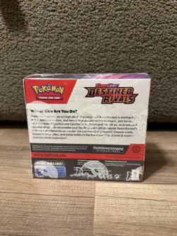 Pokemon Destined Rivals Booster Box Sealed With Acrylic Case! - Image 4