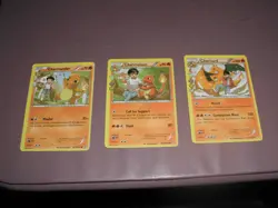 Pokemon Non Holo Radiant Collection Charmander, Charmeleon, Charizard Set - Image 1