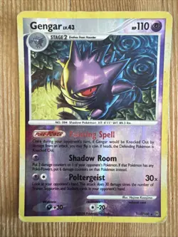 Gengar - 18/100 - Pokemon Stormfront Reverse Holo Rare DAMAGED - Image 1