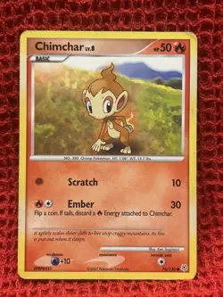 Chimchar - 76/130 - Common HP, English Pokemon Diamond and Pearl - Image 1