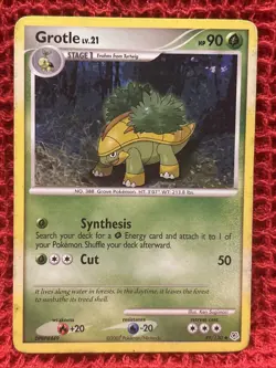 Grotle - 49/130 - Uncommon (Diamond & Pearl) Pokemon 2007 LP NON HOLO - Image 1