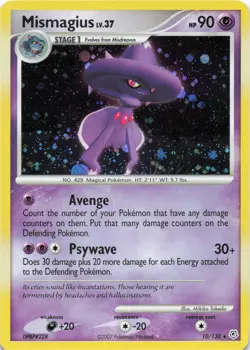 Pokemon - Mismagius #10/130 - Diamond and Pearl Holo - Image 1