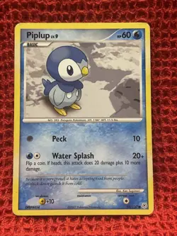 Pokemon TCG Piplup Diamond & Pearl 93/130 Regular Common HP - Image 1