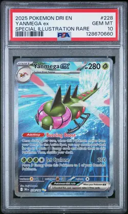 2025 POKEMON DRI EN-DESTINED RIVALS #228 YANMEGA EX PSA 10 - 128670660 - Image 1