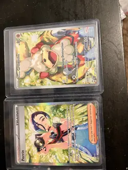 Perrin #220 & Hisuian Growlithe #181 Pokemon TM - Combo Excellent Condition - Image 1