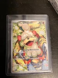 Perrin #220 & Hisuian Growlithe #181 Pokemon TM - Combo Excellent Condition - Image 3