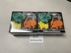 Two (2) Pokemon TCG Evolving Skies Elite Trainer Boxes ETB FACTORY SEALED NEW - Image 1