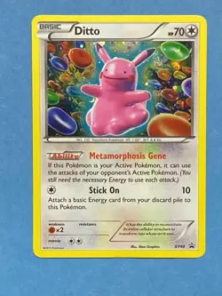 Pokemon Holo Black Star Promo Ditto- XY40 - LP - Image 1