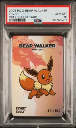2025 Pokemon Center Bear Walker - Eevee 211/930 - PSA 10 - Image 1