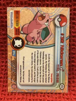 #32 NIDORAN Non-Foil - 1999 TOPPS POKEMON TV ANIMATION EDITION SERIES Blue Logo - Image 3