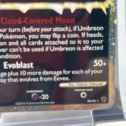 2010 Pokemon Umbreon (Prime) 86/90 Undaunted Holo Great Condition - Image 4