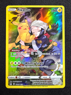 POKEMON TCG PIKACHU TG05/TG30 LOST ORIGIN TRAINER GALLERY FULL ART HOLO NM - Image 3