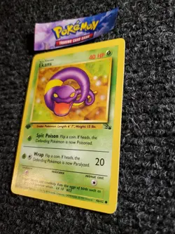 Pokemon TCG Ekans Fossil 46/62 1st Edition Wizards Base Set NM - Image 2