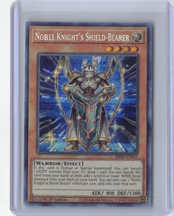 Yugioh! TCG Secret Rare 3x Playset Noble Knight's Shield Bearer BROL-EN017 1ST - Image 1