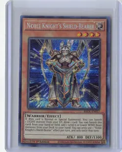 Yugioh! TCG Secret Rare 3x Playset Noble Knight's Shield Bearer BROL-EN017 1ST - Image 3