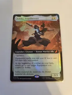 Sokka, Swordmaster Extended FOIL MTG Avatar: TLA Eternal-Legal Nm/M - Image 1