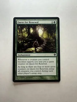 Quest for Renewal LP Worldwake Magic The Gathering Mtg Lightly Played - Image 1