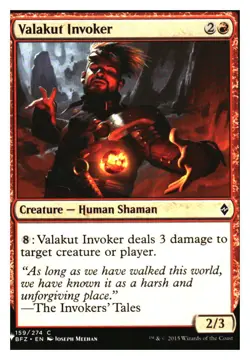Valakut Invoker Battle of Zendikar MTG - NM+ - Image 1