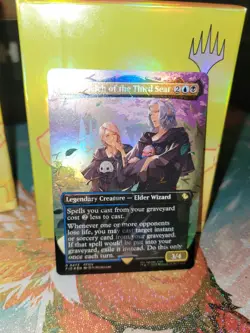 Emet-Selch of the Third Seat (Borderless) - FF x MTG Chocobo Track Foil FIC 0473 - Image 1