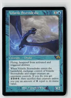 MTG Modern Horizons 3 Volatile Stormdrake (Retro Frame) x1 NM Rare - Image 1