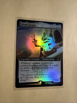 MTG Monk Gyatso TLE 0173 R NM FOIL Extended Art - Image 1