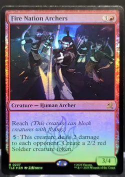 Fire Nation Archers #237 Avatar: The Last Airbender Foil Rare - Image 1