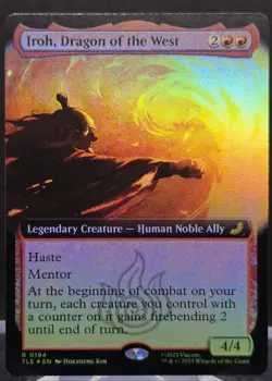 Iroh, Dragon of the West #194 Avatar: The Last Airbender Ext. Art Foil Rare - Image 1