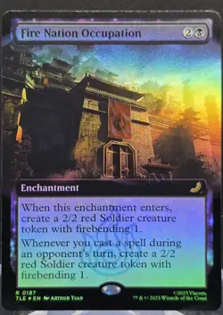Fire Nation Occupation #187 Avatar: The Last Airbender Ext. Art Foil Rare - Image 1
