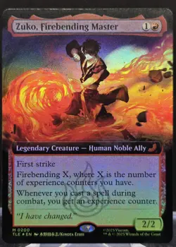 Zuko, Firebending Master #200 Avatar: The Last Airbender Ext. Art Foil Mythic - Image 1