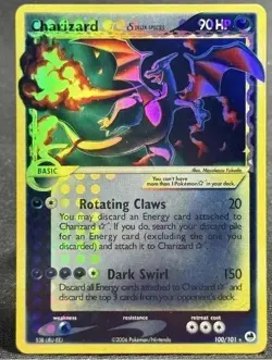 2006 POKEMON EX DRAGON FRONTIERS GOLD STAR #100 CHARIZARD-HOLO *CUST0M-MADE* - Image 2